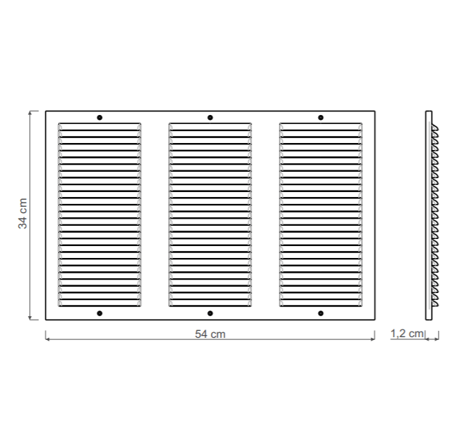 Rejillas de superficie REJILLA 54X34 